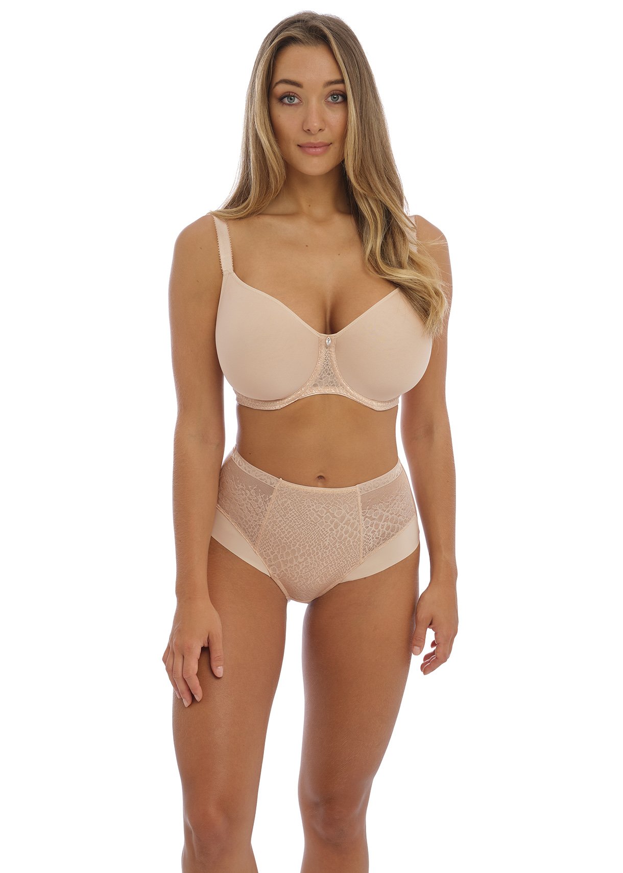 Envisage Bra and High Waisted Bried Natural Beige