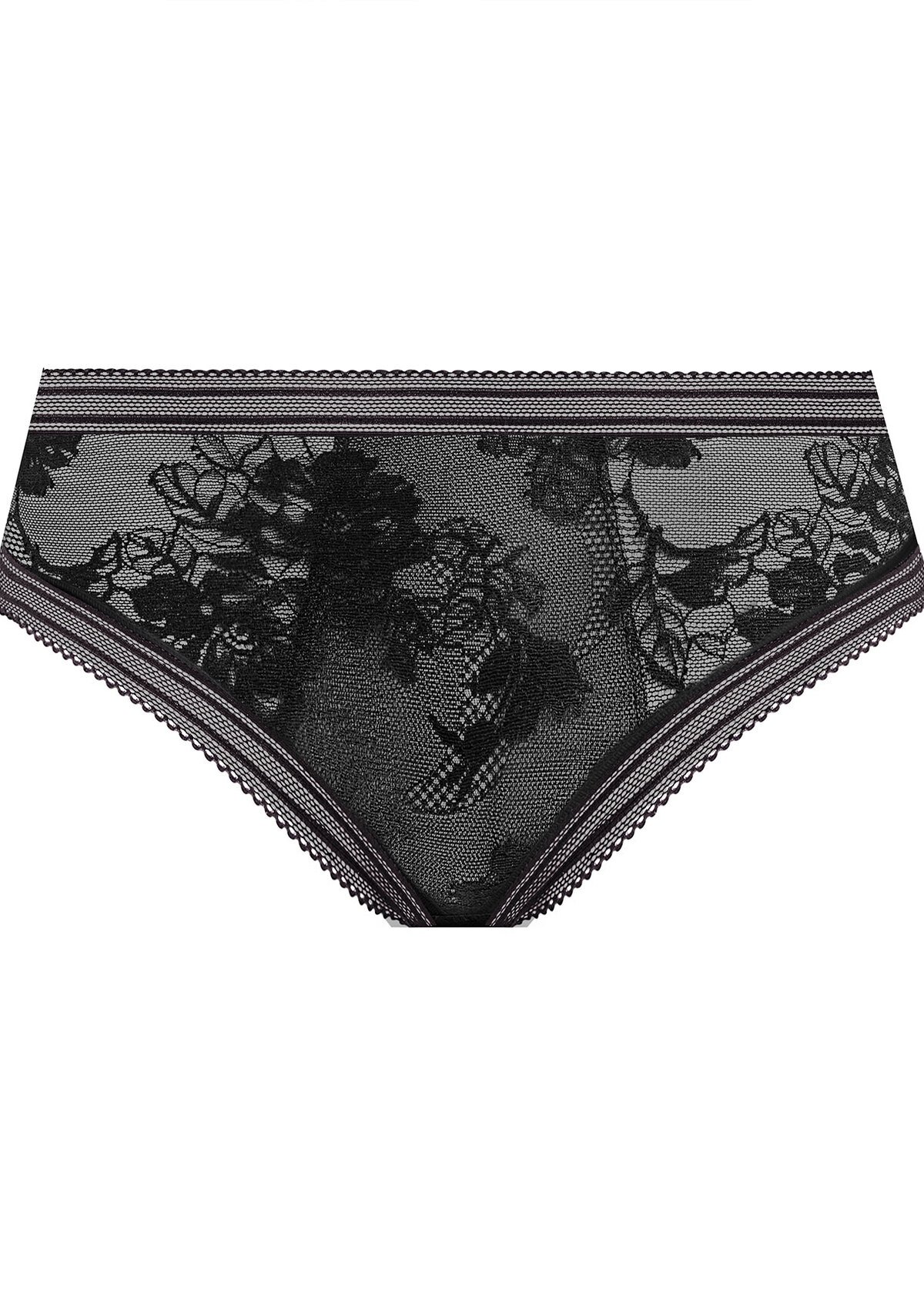 Fusion Lace Breif Black