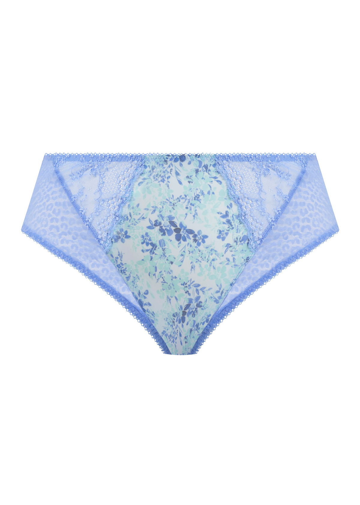 Lucie High Leg Brief in Cornflower