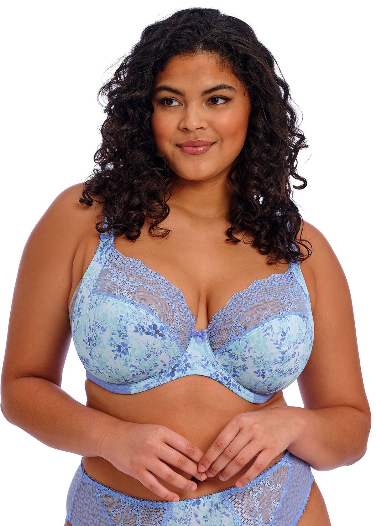 Lucie Plunge Bra Cornflower