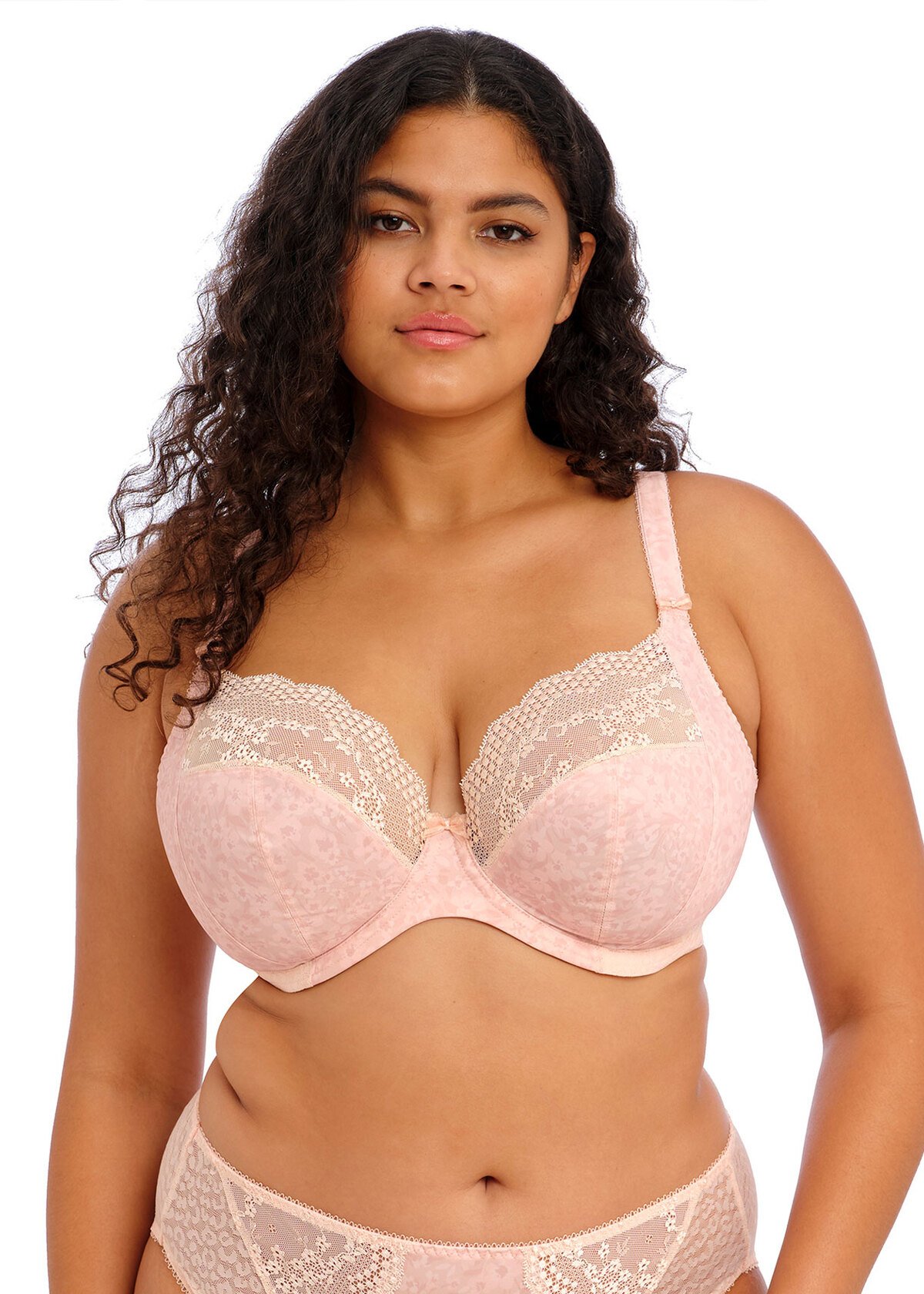 Lucie Stretch Plunge Bra Pale Blush