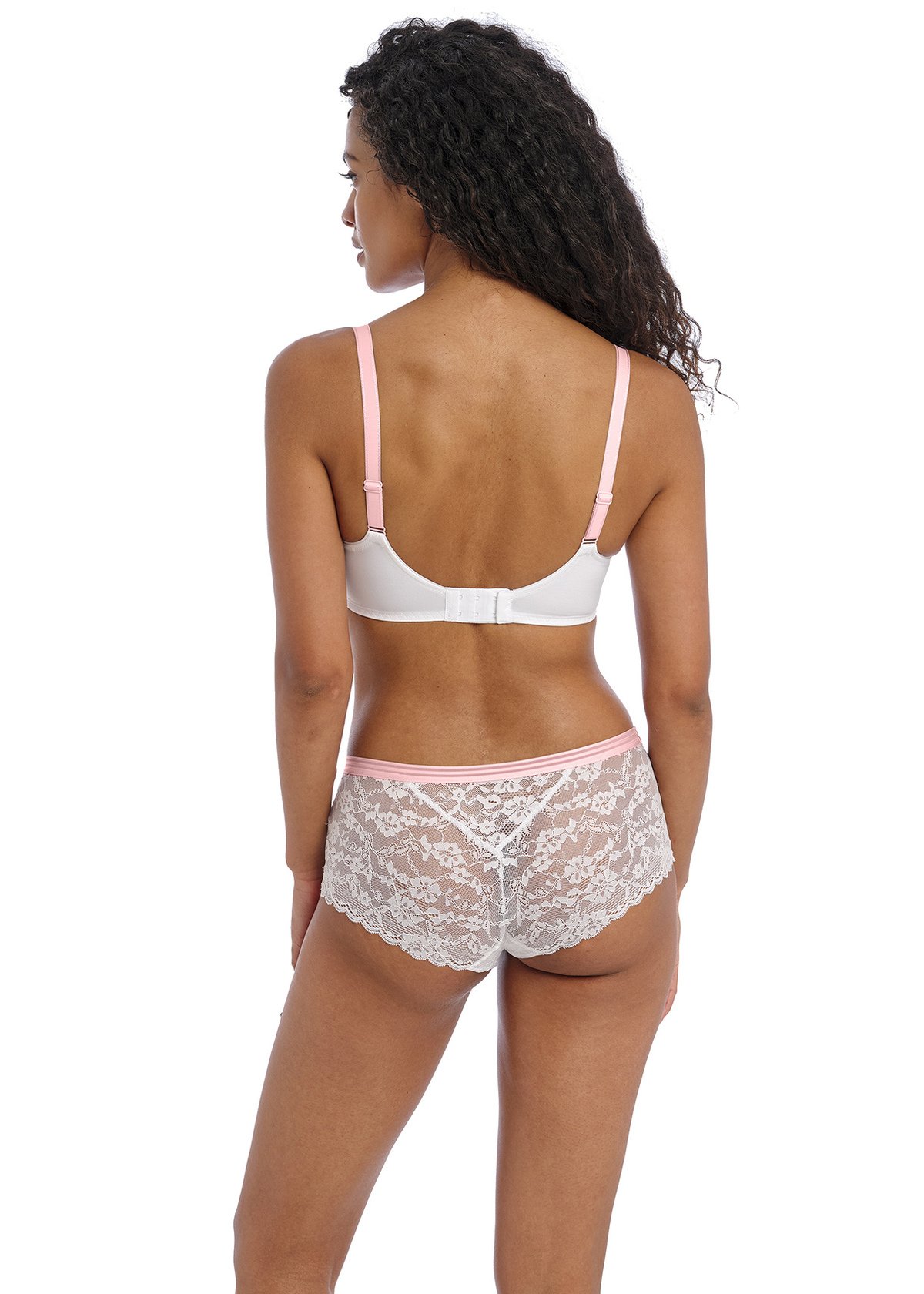 Offbeat Side Support Bra Back White