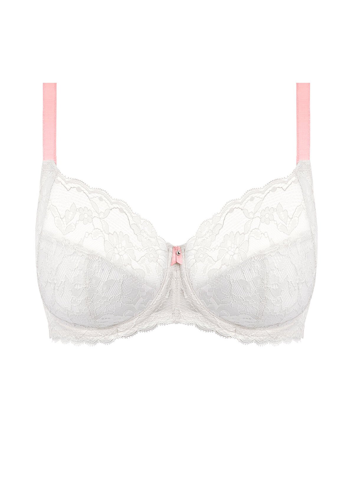 White Offbeat Side Support Bra