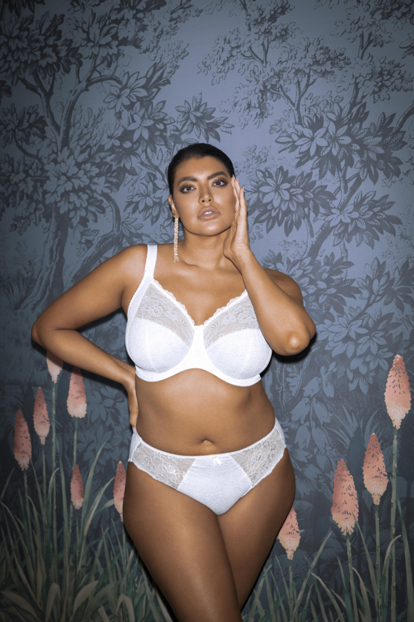 Morgan Stretch Banded Bra Set White.jpg